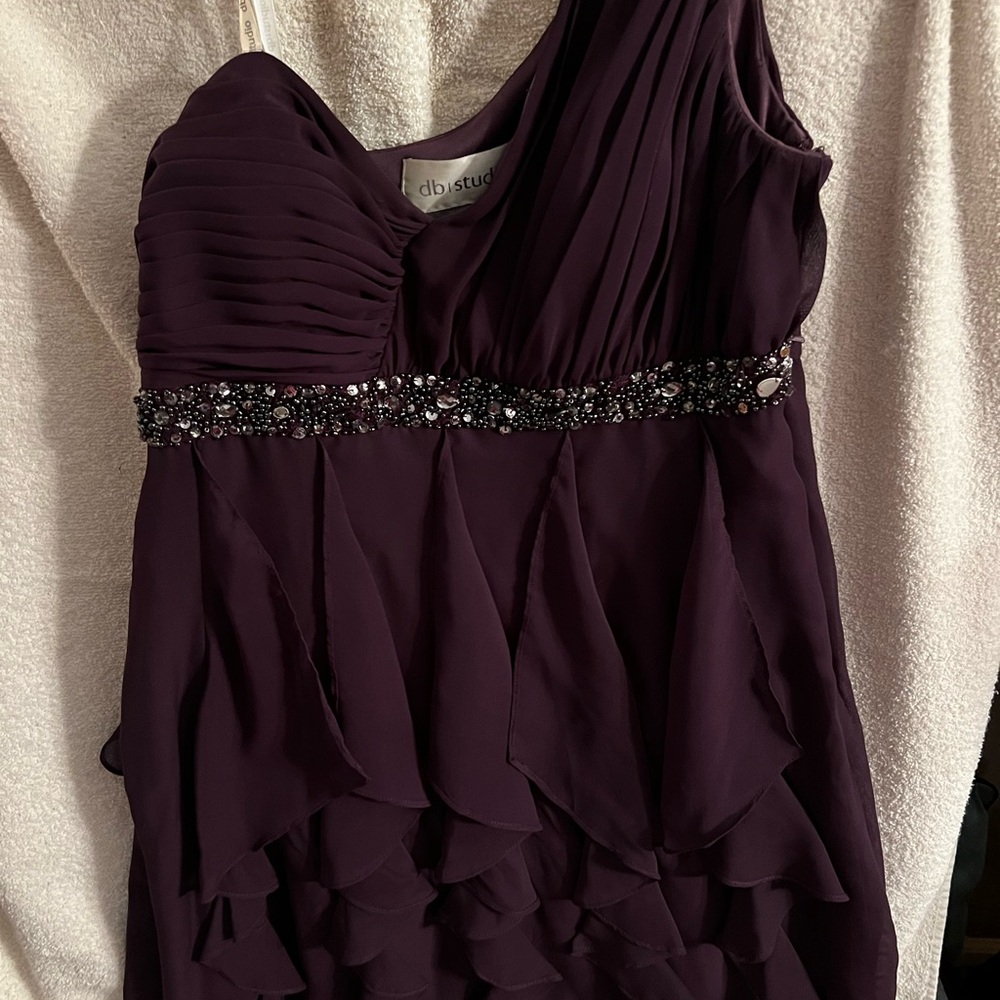 Purple cocktail dress